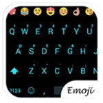 Logo of Emoji Keyboard Flat Black Blue android Application 