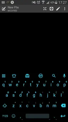 Emoji Keyboard Flat Black Blue android App screenshot 2